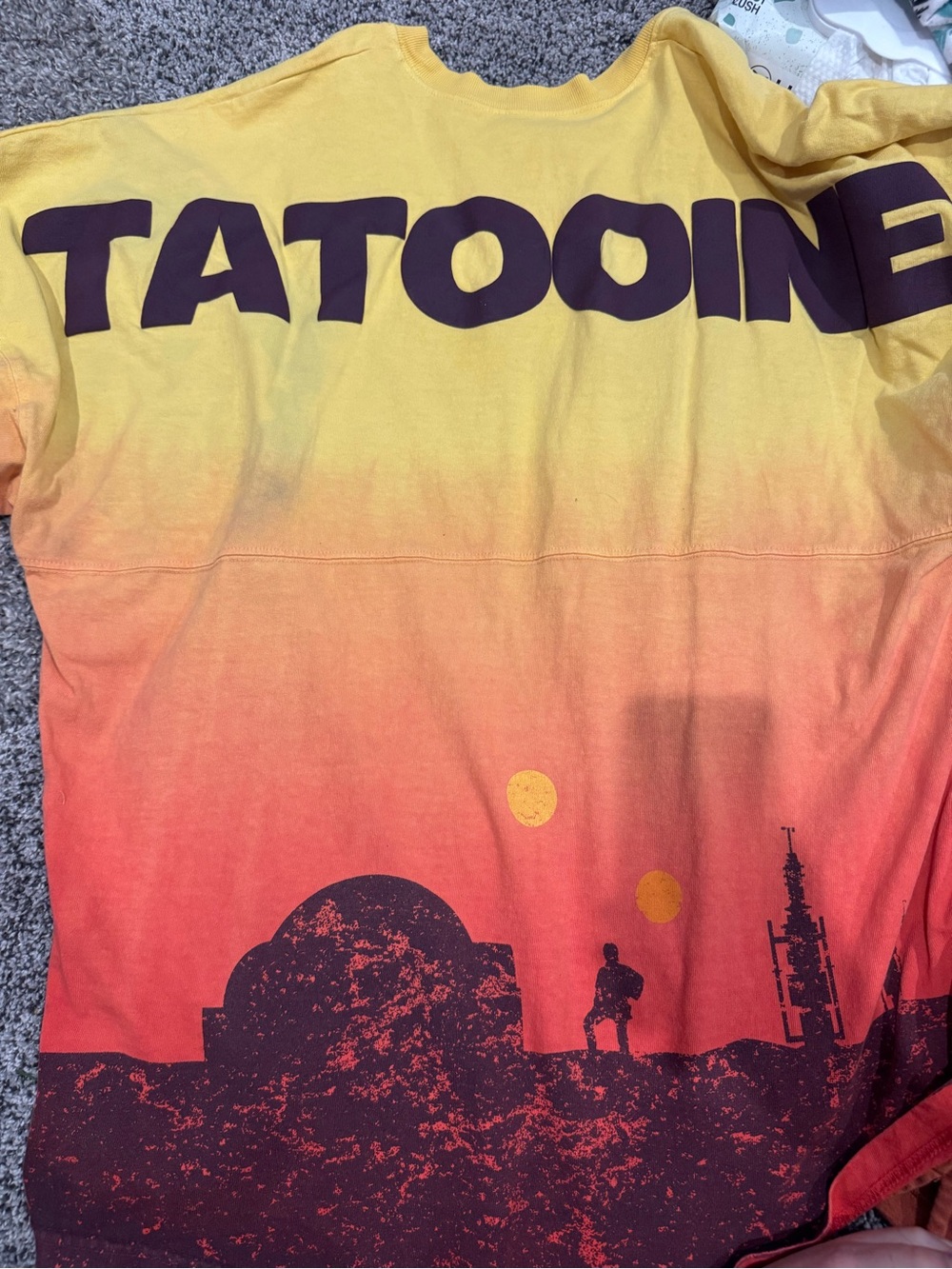 Disney Tatooine Ombre Yellow to Red Sweatshirt